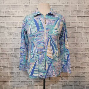Lilly Pulitzer Aboat Time Skipper Popover Size Small
